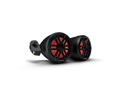 Rockford Fosgate 6.5in Color Optix Moto Can Speakers - Black - M1WL-65MB