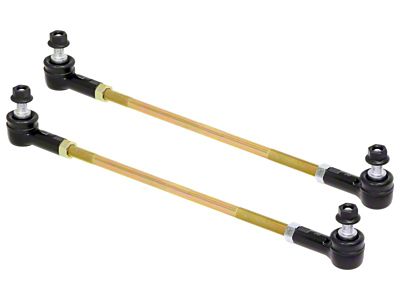 RockJock Adjustable Sway Bar End Link Kit 14in Long Rods - RJ-203002-101