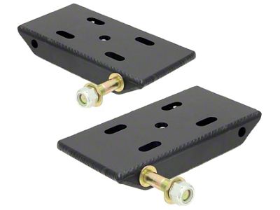 RockJock Jeep CJ Front HD Leaf Spring Plates w/ Shock - CE-9031E