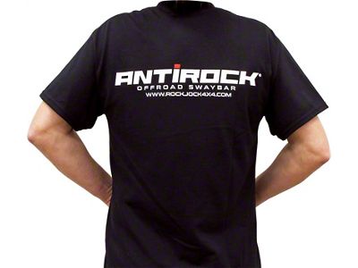 RockJock T-Shirt w/ Antirock Logos Front and Back Black XXXL