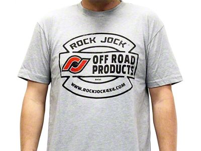 RockJock T-Shirt w/ Vintage Logo Gray XXXL Print on the Front
