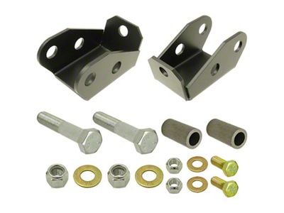 RockJock TJ/LJ Shock Mount Extensions Rear Lower w/ Hardware Pair - CE-9601