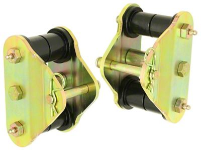 RockJock YJ Front Tow Shackles for Pro Comp Springs with - CE-9038P