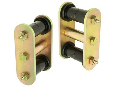 RockJock YJ HD Leaf Spring Shackles Front w/ Urethane Bushings - CE-9040