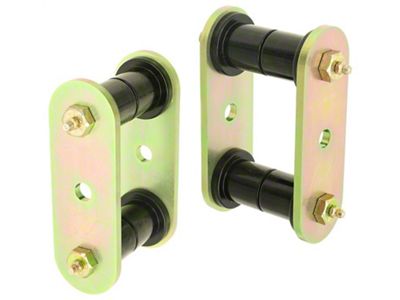 RockJock YJ HD Leaf Spring Shackles Rear w/ Urethane Bushings - CE-9039
