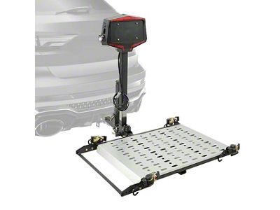 Rockland Electric Wheelchair/Scooter Hitch Cargo Carrier with Automatic Lift; 350 lb. Capacity (Universal; Some Adaptation May Be Required)