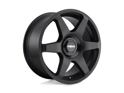 Rotiform Six Matte Black Wheel; 18x8.5; 45mm Offset