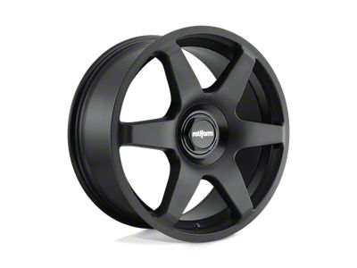 Rotiform Six Matte Black Wheel; 19x8.5; 35mm Offset