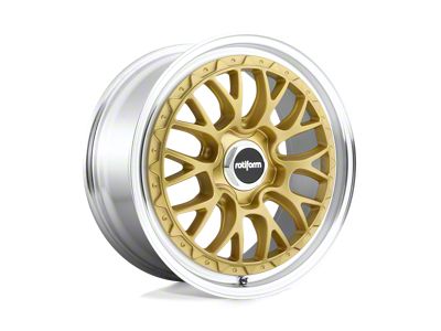 Rotiform LSR Matte Gold Machined Wheel; 18x8.5; 35mm Offset