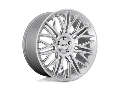 Rotiform JDR Matte Silver Wheel; 22x10; 30mm Offset; 6x139.7mm Bolt Pattern; 106.10mm Hub Bore