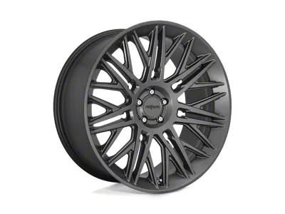 Rotiform JDR Matte Anthracite Wheel; 22x10; 30mm Offset; 6x139.7mm Bolt Pattern; 106.10mm Hub Bore