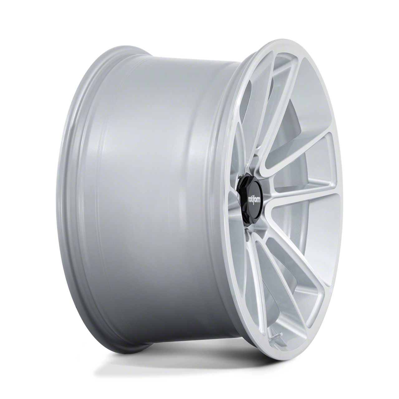 Rotiform Throtl BTL Gloss Silver with Machined Face Wheel