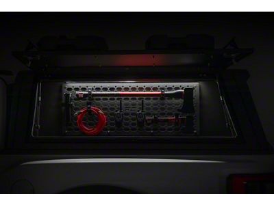 Rough Country Offroad Bed Cap Molle Panel Side Storage Bin; Driver Side (Universal; Some Adaptation May Be Required)