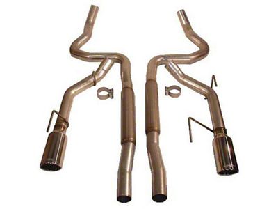 Roush 2005-2009 Ford Mustang GT/GT500 Enhanced Sound Dual Cat-Back Exhaust - 403936