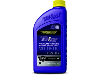Royal Purple High Performance Ultra-Low Viscosity 0W-16 Motor Oil - 06016