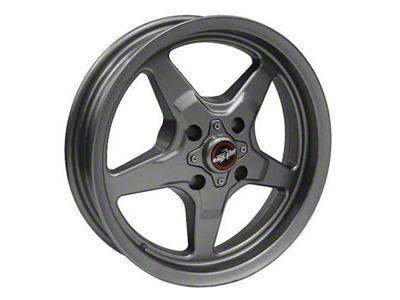 Race Star 91 Drag Star Metallic Gray Wheel; 15x8; 25.40mm Offset