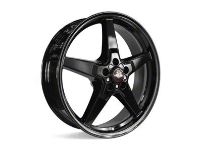 Race Star 92 Drag Star Bracket Racer Gloss Black Wheel; Front Only; 20x6; -8.9mm Offset