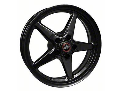 Race Star 92 Drag Star Bracket Racer Gloss Black Wheel; Rear Only; 15x10; 19mm Offset