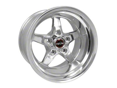 Race Star 92 Drag Star Polished Wheel; 15x10; -25.40mm Offset; 5x120.65mm Bolt Pattern; 77.978mm Hub Bore