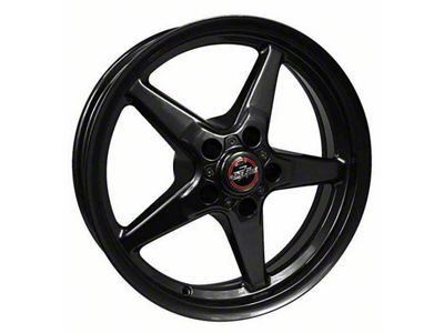 Race Star 92 Drag Star Bracket Racer Gloss Black Wheel; 17x7; 6.40mm Offset; 5x114.3mm Bolt Pattern; 77.978mm Hub Bore
