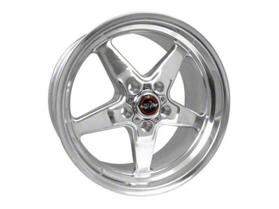 Race Star 92 Drag Star Polished Wheel; Rear Only; 17x9.5; 22.5mm Offset