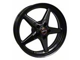 Race Star 92 Drag Star Bracket Racer Gloss Black Wheel; Front Only; 18x5; -20mm Offset; 5x115mm Bolt Pattern; 77.978mm Hub Bore 