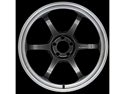 Advan R6 Hyper Black with Machined Lip Wheel; 20x8.5; 38mm Offset; 5x114.3mm Bolt Pattern; 73mm Hub Bore