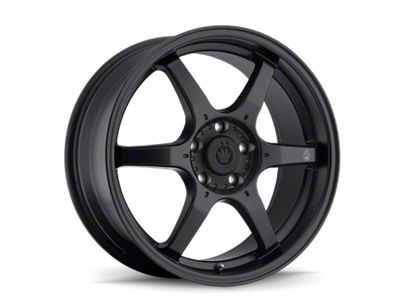 Konig Backbone Matte Black Wheel; 18x8; 45mm Offset; 5x114.3mm Bolt Pattern; 73.10mm Hub Bore