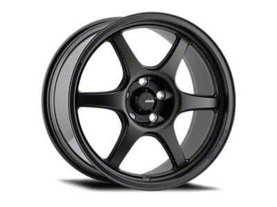 Konig Hexaform Matte Black Wheel; 18x8.5; 43mm Offset; 5x114.3mm Bolt Pattern; 73.10mm Hub Bore