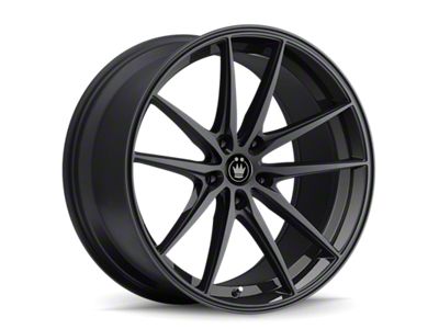 Konig Oversteer Gloss Black Wheel; 18x8; 35mm Offset; 5x114.3mm Bolt Pattern; 73.10mm Hub Bore