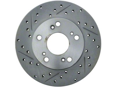 StopTech Select Sport 06-11 Honda Civic DX/EX/LX Slotted and Drilled - 227.40056R