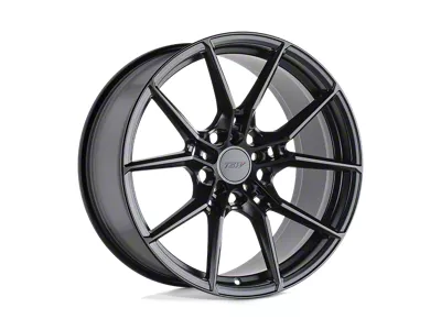 TSW Neptune Semi Gloss Black Wheel; 18x8; 35mm Offset; 5x114.3mm Bolt Pattern; 76.10mm Hub Bore