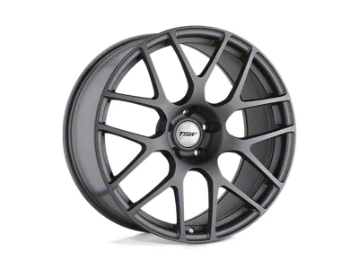 TSW Nurburgring Matte Gunmetal Wheel; 17x8; 35mm Offset; 5x114.3mm Bolt Pattern; 76.10mm Hub Bore