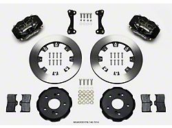 Wilwood Forged Dynalite Front Big Brake Kit with 12.19-Inch Vented Rotors; Black Calipers (02-06 RSX)