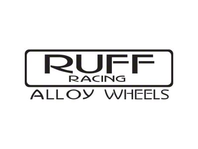 RUFF Burnout Gloss Black with Machined Face Wheel; 18x8; 38mm Offset
