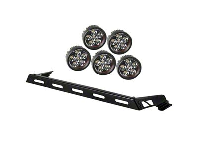 Rugged Ridge 07-18 Jeep Wrangler JK 5 Round LED Hood - 11232.07