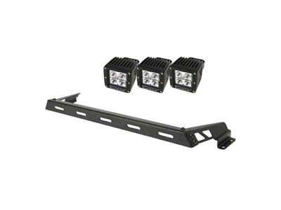 Rugged Ridge 07-18 Jeep Wrangler JK Black 3 Square LED - 11232.11