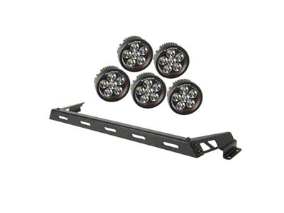 Rugged Ridge 07-18 Jeep Wrangler JK Black 5 Round LED - 11232.14
