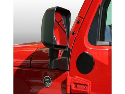 Rugged Ridge 07-18 Jeep Wrangler JK Black Mirror Filler Plates - 11025.05