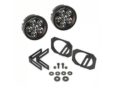 Rugged Ridge 07-18 Jeep Wrangler JK Bumper Mounted Circular LED - 11232.27