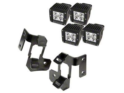 Rugged Ridge 07-18 Jeep Wrangler JK Semi-Gloss Black Square A-Pillar - 11232.33