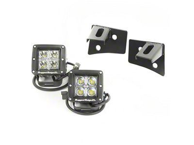 Rugged Ridge 07-18 Jeep Wrangler JK Square Windshield LED Light - 11027.10