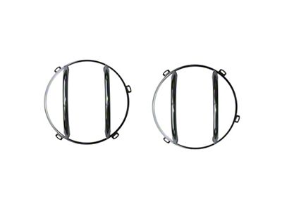 Rugged Ridge 07-18 Jeep Wrangler JK Stainless Steel Headlight Euro - 11142.04