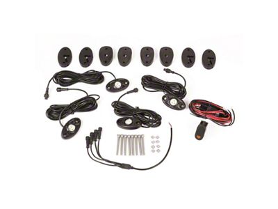 Rugged Ridge 07-18 Jeep Wrangler JK White 4-Piece LED Rock - 11232.40