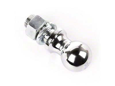Rugged Ridge 1-7/8in Trailer Hitch Ball 1in Dia Shank Chrome - 11305.04