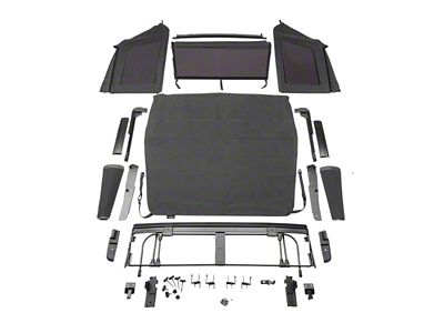 Rugged Ridge 2018+ Jeep Wrangler JL 2 Dr Voyager Top - 13862.35