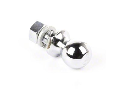 Rugged Ridge 2in Trailer Hitch Ball 1in Dia Shank Chrome - 11305.03