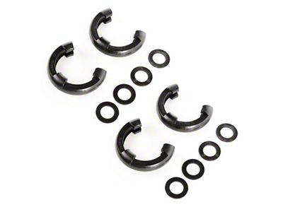 Rugged Ridge 3/4in Black D-Ring Isolator Kit