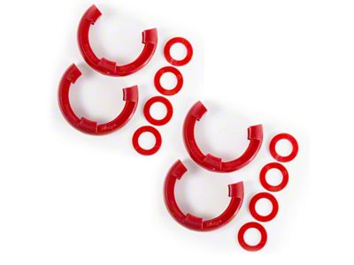 Rugged Ridge 3/4in Red D-Ring Isolator Kit - 11235.61