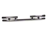 Rugged Ridge 3-In Dbl Tube Rear Bumper SS 87-06 Jeep - 11573.03